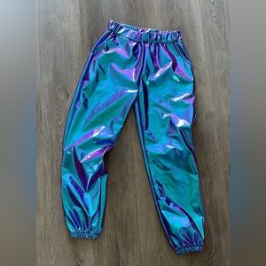 Barbie retro iridescent faux leather leggings